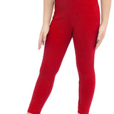 Girls' Basic Solid Full Length Cotton Soft Leggings