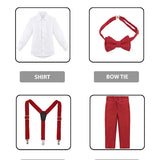 Boys Formal Slim Fit 4 Piece Pant Set