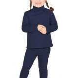 Girls' Basic Solid Full Length Cotton Soft Leggings