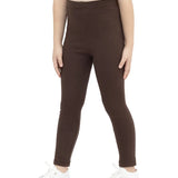 Little Girls Basic Solid Full Length Cotton Soft Legging