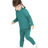 Little Girls Basic Solid Full Length Cotton Soft Legging