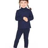 Little Girls Basic Solid Full Length Cotton Soft Legging