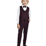 Boys 4-Piece Slim Fit Suit Set