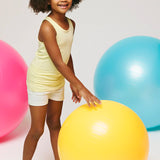 Girls' Basic Solid Soft Dance Short for Gymnastics or Under Skirts