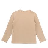 Lilax Girls' Basic Long Sleeve Round Neck Cotton T-Shirt