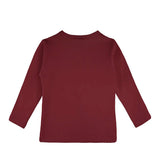 Lilax Girls' Basic Long Sleeve Round Neck Cotton T-Shirt