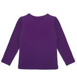 Lilax Girls' Basic Long Sleeve Round Neck Cotton T-Shirt