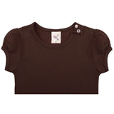 Baby Girls' Basic T-Shirt Short Sleeve Crewneck Tee