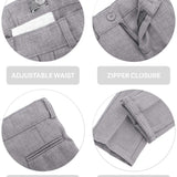 Boys Formal Suit 4 Piece Vest, Pants and Tie Dresswear Suit Set