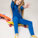 Girls' Basic Long Sleeve Turtleneck Cotton T-Shirt