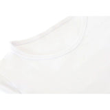 Girls' Basic Short Puff Sleeve Round Neck Cotton T-Shirt