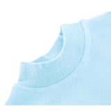 Girls' Basic Mock Turtleneck Long Sleeve Cotton Solid T-Shirt