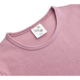 Girls' Basic Short Puff Sleeve Round Neck Cotton T-Shirt