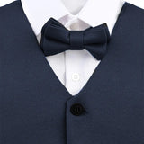 Boys 4-Piece Metal Chain Detailed Suit Set