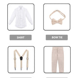 Boys Formal Slim Fit 4 Piece Pant Set