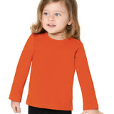 Baby Cotton Long Sleeve Basic Crewneck T-Shirt