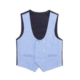 Little & Youth Boys Suit Set - Formal Jacket, Vest, Pants, Shirt, and Matching Bowtie - 5 Piece Ensemble