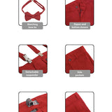 Boys Formal Slim Fit 4 Piece Pant Set