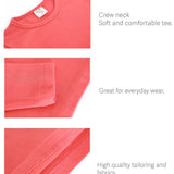 Lilax Girls' Basic Long Sleeve Round Neck Cotton T-Shirt