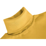 Toddler Cotton Long Sleeve Solid Turtleneck T-Shirt