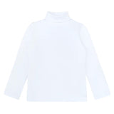 Girls' Basic Long Sleeve Turtleneck Cotton T-Shirt