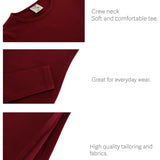 Lilax Girls' Basic Long Sleeve Round Neck Cotton T-Shirt