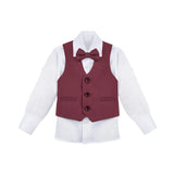 Boys 4-Piece Slim Fit Suit Set