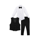 Boys Formal Suit 4 Piece Vest, Pants and Tie Dresswear Suit Set