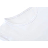 Girls' Basic Short Puff Sleeve Round Neck Cotton T-Shirt