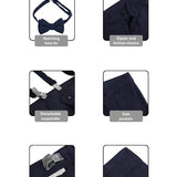 Boys Formal Slim Fit 4 Piece Pant Set