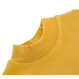 Girls' Basic Mock Turtleneck Long Sleeve Cotton Solid T-Shirt