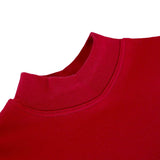Girls' Basic Mock Turtleneck Long Sleeve Cotton Solid T-Shirt