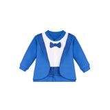 Baby Boy Footie Tuxedo Outfit with Bow Tie for Christmas Holidays - The Perfect Gentleman Look