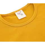 Baby Girls' Basic T-Shirt Short Sleeve Crewneck Tee