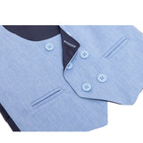 Little & Youth Boys Suit Set - Formal Jacket, Vest, Pants, Shirt, and Matching Bowtie - 5 Piece Ensemble