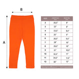 Girls' Basic Solid Full Length Cotton Soft Leggings