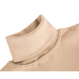 Girls' Basic Long Sleeve Turtleneck Cotton T-Shirt