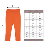 Little Girls Basic Solid Full Length Cotton Soft Legging