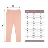 Little Girls Basic Solid Full Length Cotton Soft Legging