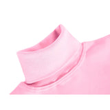 Girls' Basic Long Sleeve Turtleneck Cotton T-Shirt