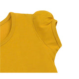 Girls' Basic Short Puff Sleeve Round Neck Cotton T-Shirt