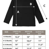 Baby Girls' Basic Long Sleeve Round Neck T-Shirt
