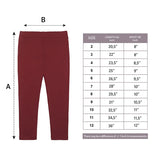 Little Girls Basic Solid Full Length Cotton Soft Legging