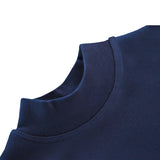 Girls' Basic Mock Turtleneck Long Sleeve Cotton Solid T-Shirt