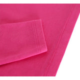 Lilax Girls' Basic Long Sleeve Round Neck Cotton T-Shirt