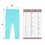 Little Girls Basic Solid Full Length Cotton Soft Legging