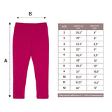 Little Girls Basic Solid Full Length Cotton Soft Legging