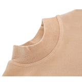 Girls' Basic Mock Turtleneck Long Sleeve Cotton Solid T-Shirt