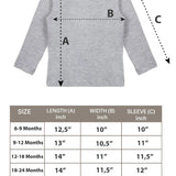 Baby Girls' Basic Long Sleeve Round Neck T-Shirt