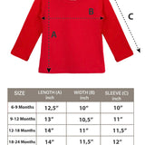 Baby Girls' Basic Long Sleeve Round Neck T-Shirt